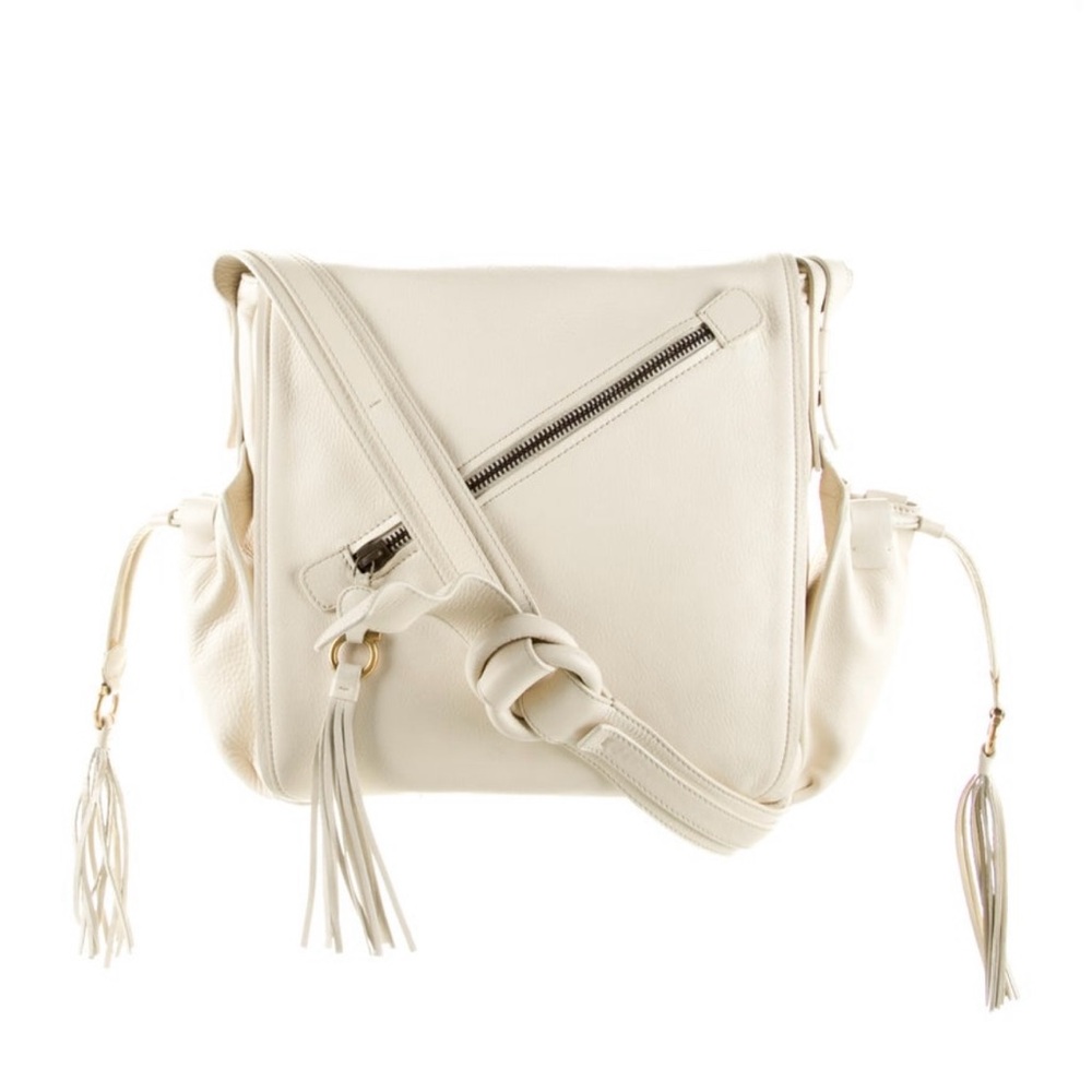 Salvatore Ferragamo | White Leather Hobo Bag